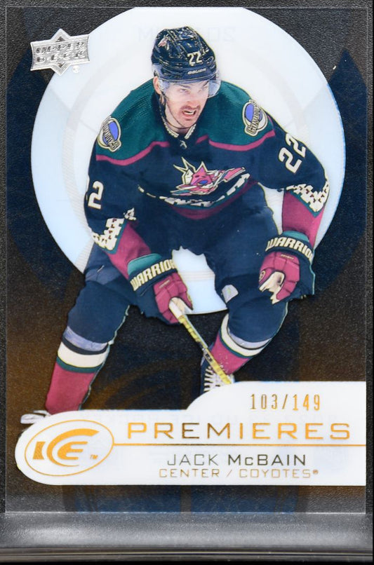2022-23 UD Ice Premieres 2012-13 Retro Jack McBain 2012-JM Coyotes RC /149 0816