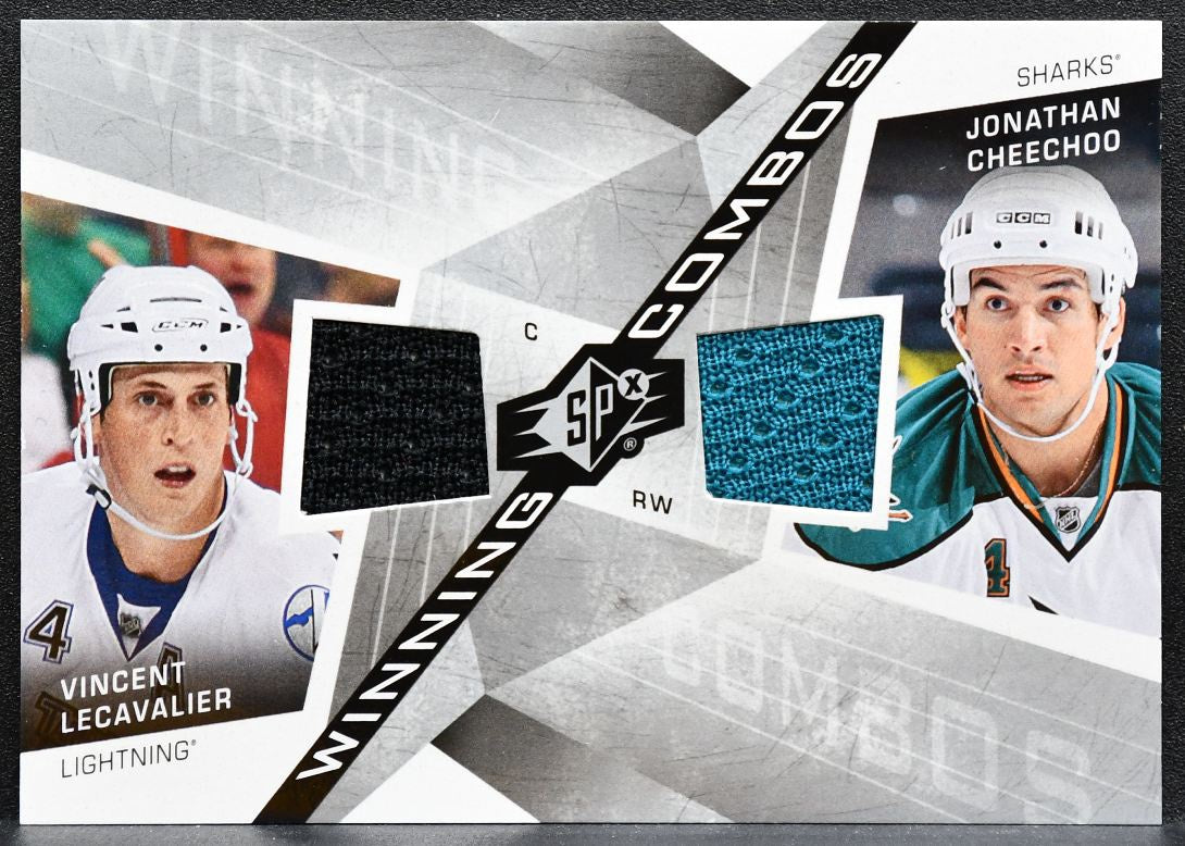2008-09 SPx Winning Combos Vincent Lecavalier/Jonathan Cheechoo Jersey 1434