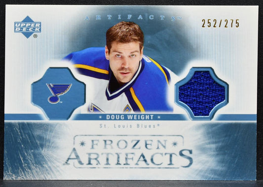 2005-06 Upper Deck Artifacts Frozen Doug Weight FA-DW Blues 252/275 Jersey 9264