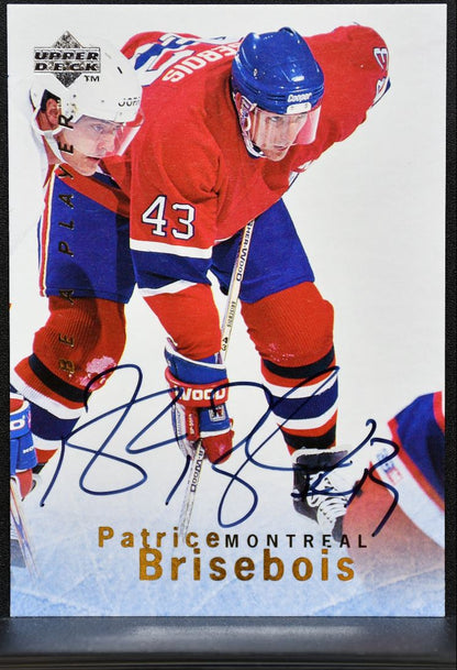 1996-97 UD Be A Player Auto Patrice Brisebois S44 Auto 5556