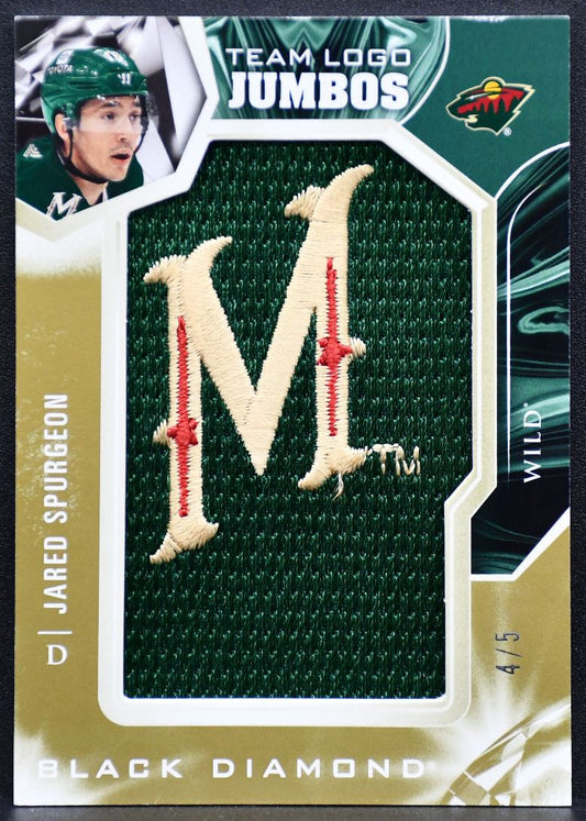 2022-23 UD Black Diamond Team Logo Jumbos Alternate Spurgeon TL-JS Patch 3030