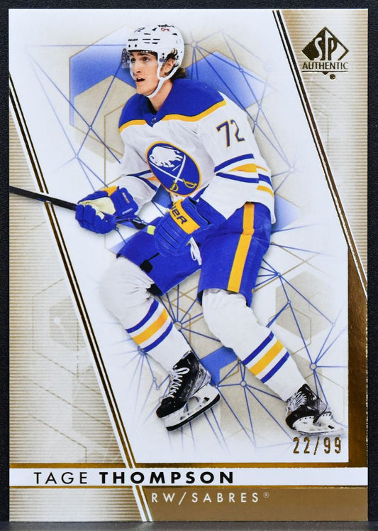 2022-23 SP Authentic Gold Tage Thompson 72 Buffalo Sabres 22/99 5961