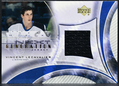 2001-02 UD Next Generation Jersey Vincent Lecavalier Lightning Jersey 2393