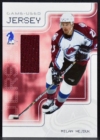 2003-04 Be a Player Memorabilia Jersey Milan Hejduk GJ-9 Avalanche Jersey 3336