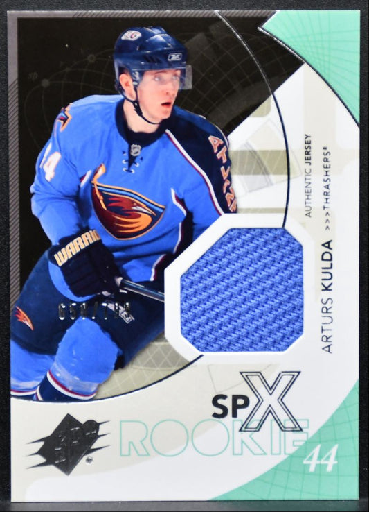 2010-11 SPx Rookie Jersey Arturs Kulda 157 Atlanta Thrashers RC /799 Jersey 3445