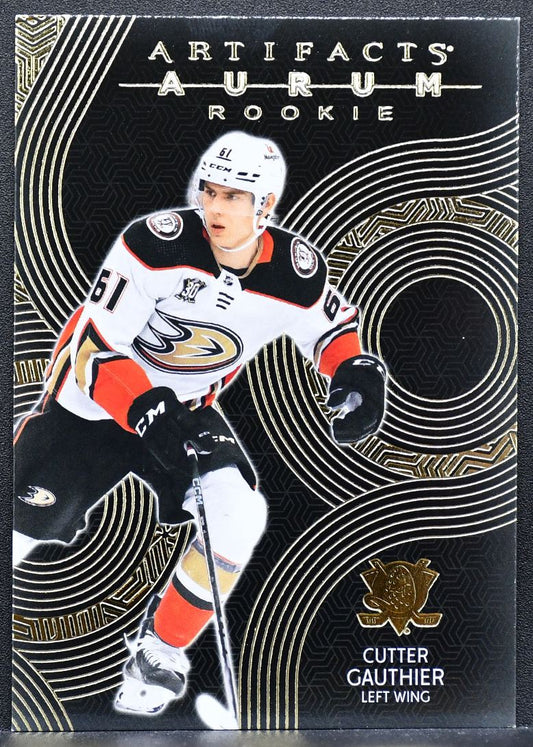 2024-25 Upper Deck Artifacts Aurum Rookie Cutter Gauthier A-CG Anaheim Ducks RC 7963