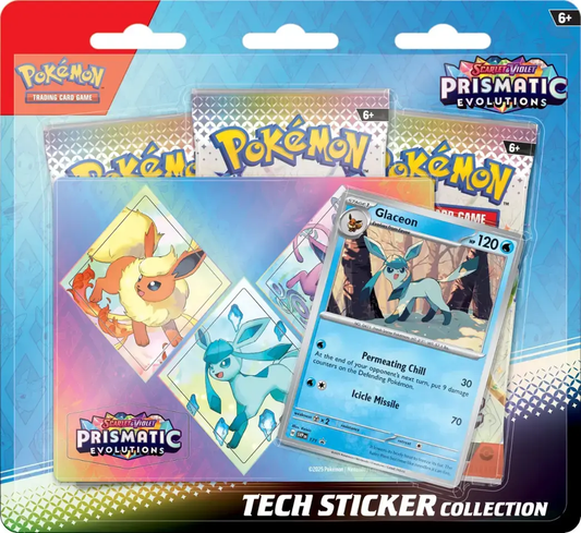 Pokemon TCG Prismatic Evolutions Tech Sticker Collection - Glaceon