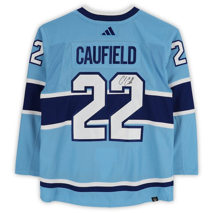 Cole Caufield Montreal Canadiens Autographed 22-23 Reverse Retro Adidas Authentic Jersey