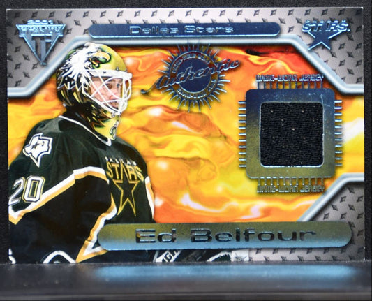2000-01 Pacific Atomic Jerseys Ed Belfour 81 Dallas Stars Jersey 2080