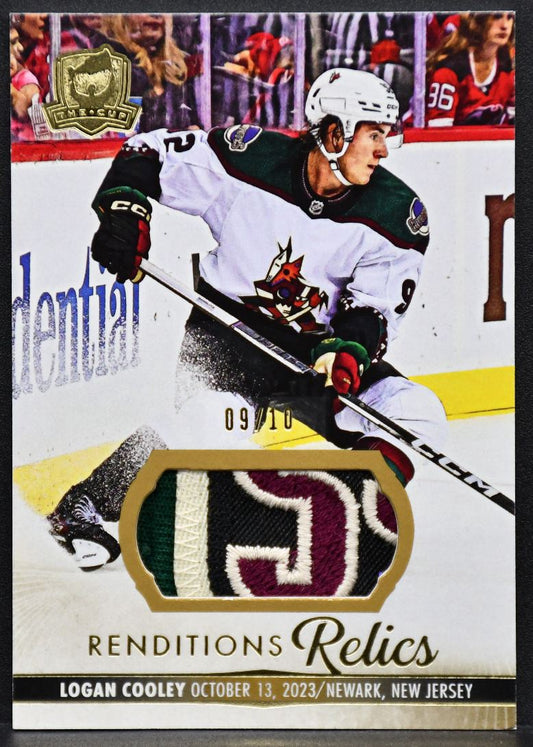 2023-24 UD The Cup Renditions Relics Patch Logan Cooley RR-CO 09/10