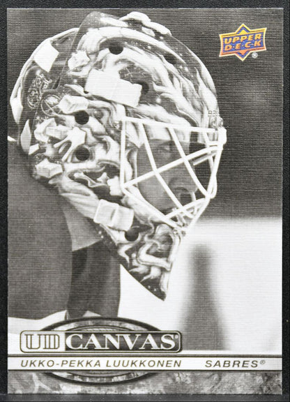 2025-26 UD Extended Series UD Canvas Black Ukko-Pekka Luukkonen Sabres 8723