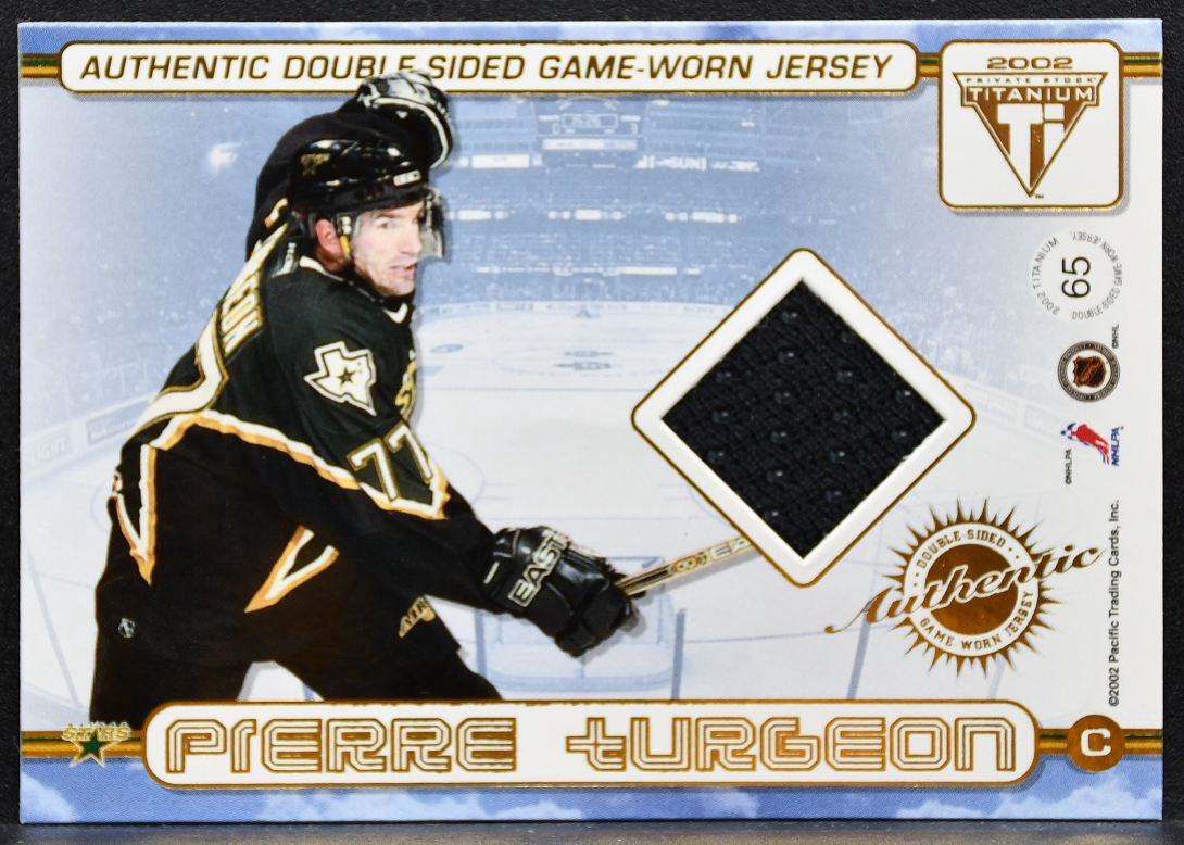2001-02 Pacific Private Stock Titanium Double-Sided Belfour/Turgeon Jersey 6722