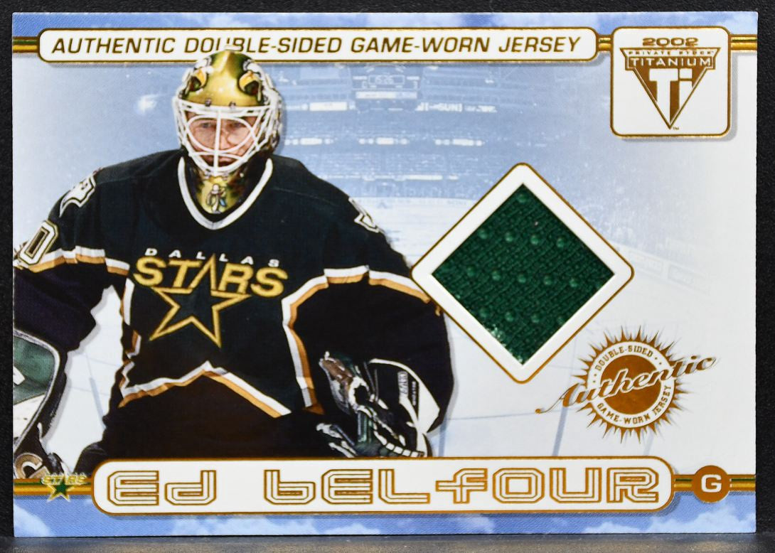 2001-02 Pacific Private Stock Titanium Double-Sided Belfour/Turgeon Jersey 6722