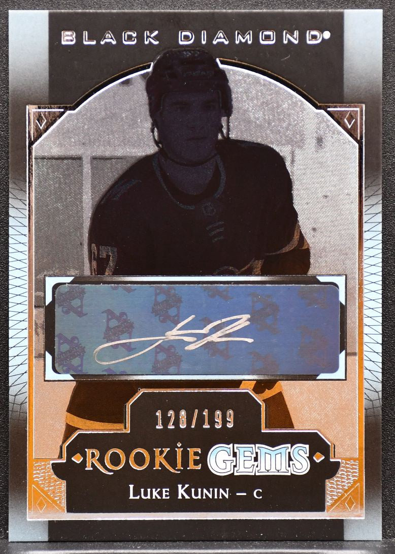 2017-18 UD Black Diamond Rc Gems Auto Luke Kunin RG-LK Wild RC Auto 128/199 7525