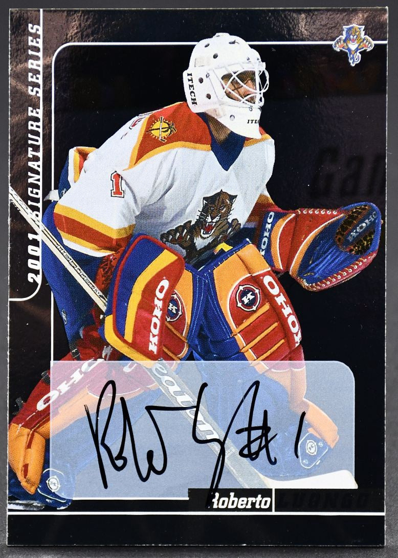 2000-01 In The Game Be A Player Roberto Luongo 204 Auto