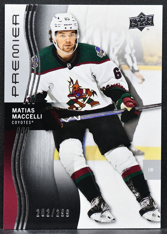 2023-24 Upper Deck Premier Matias Maccelli 50 Arizona Coyotes 282/299 7689