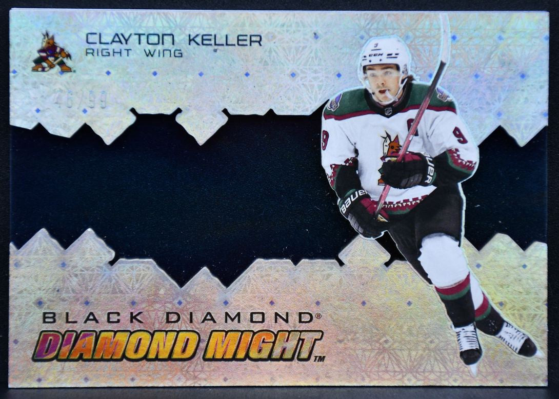 2023-24 UD Black Diamond Might Clayton Keller DM-CK Arizona Coyotes 46/99 4039