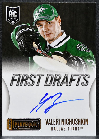 2013-14 Panini Playbook First Drafts Signatures Valeri Nichushkin Auto 0163