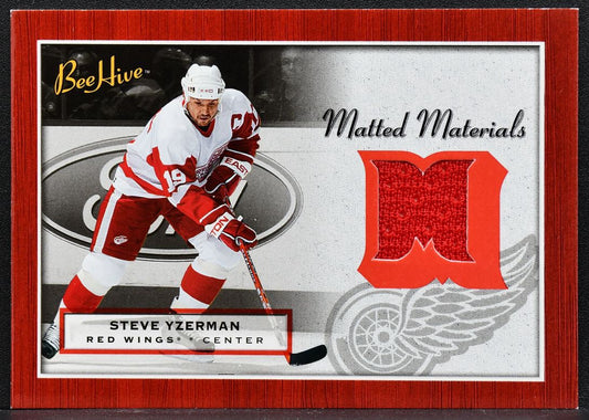 2005-06 Upper Deck Beehive Matted Materials Steve Yzerman MM-SY Jersey 9293