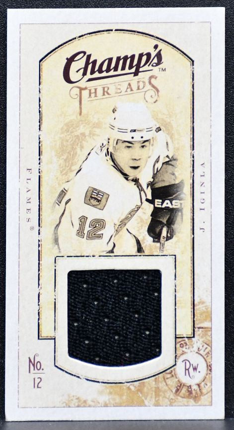2009-10 Upper Deck Champ's Threads Jarome Iginla MT-JI Flames Jersey 3264