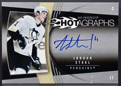 2006-07 Fleer Hot Prospects Hotagraphs Jordan Staal H-ST Auto