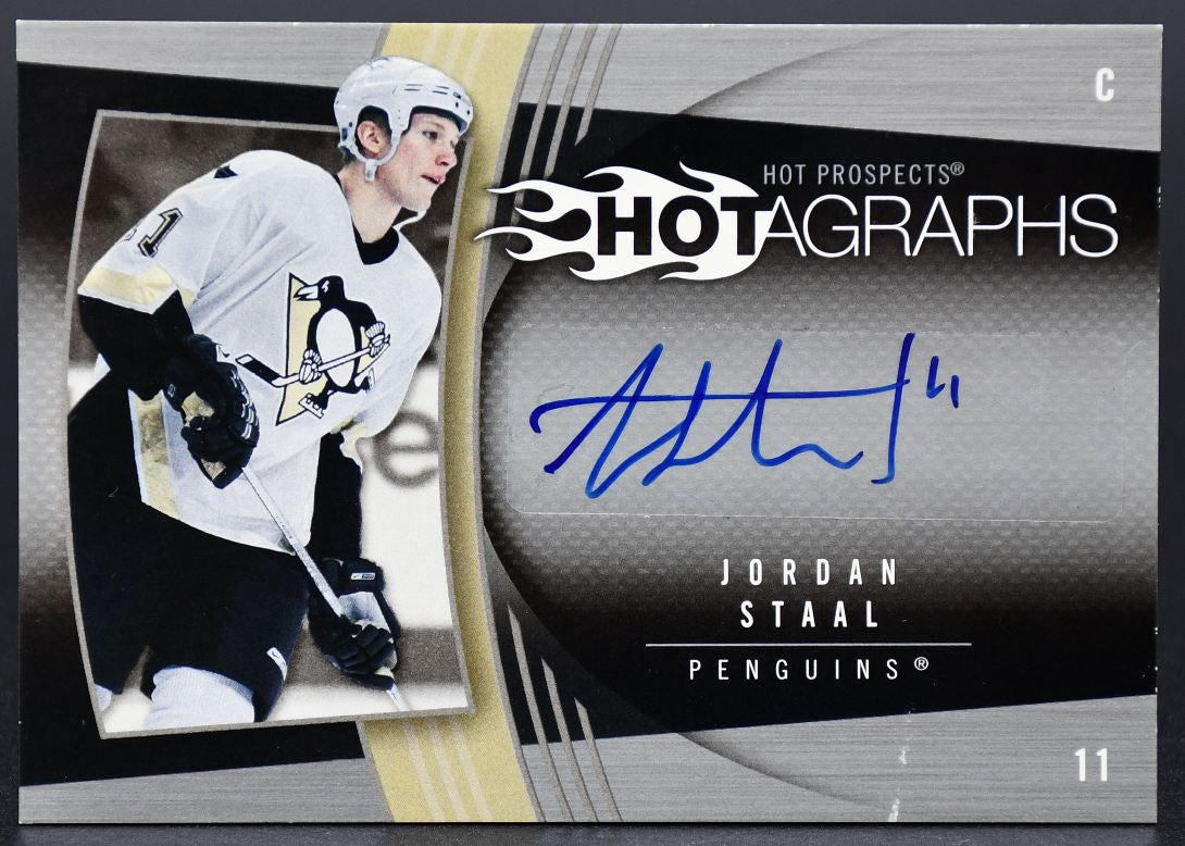 2006-07 Fleer Hot Prospects Hotagraphs Jordan Staal H-ST Auto