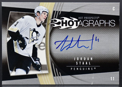 2006-07 Fleer Hot Prospects Hotagraphs Jordan Staal H-ST Auto