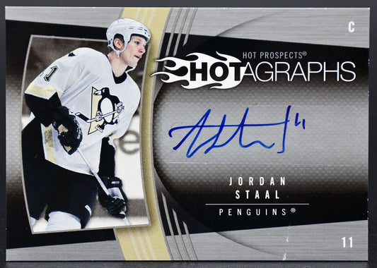 2006-07 Fleer Hot Prospects Hotagraphs Jordan Staal H-ST Auto