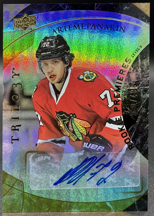 2008-09 UD Trilogy Premieres Level 2 artemi Panarin RC Auto /499