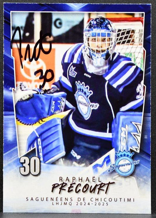 2024-25 Extreme Sagueneens de Chicoutimi Auto Raphael Precourt 30 Auto 5640