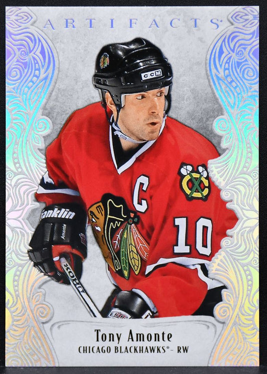 2025-26 UD Artifacts Platinum Sparkle Tony Amonte 155 Chicago Blackhawks 26/99 1923