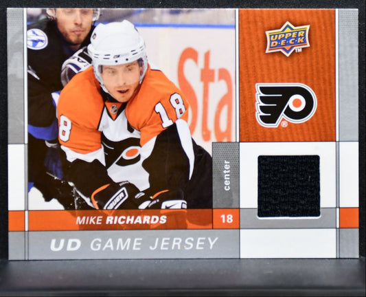 2009-10 Upper Deck Series 1 UD Game Jerseys Mike Richards Flyers Jersey 2455