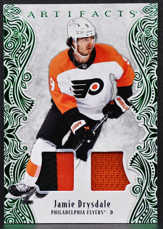 2025-26 UD Artifacts Emerald Material Drysdale 14 Philadelphia Flyers /65 Patch 2890