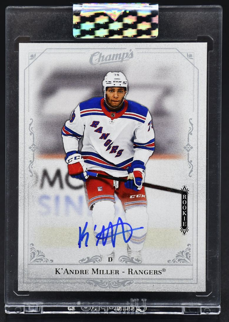 2020-21 UD Clear Cut K'Andre Miller C-KM New York Rangers Auto