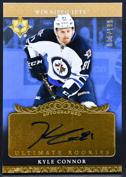 2016-17 UD Ultimate Collection Rookies Autograph Kyle Connor 81 RC Auto 095/199