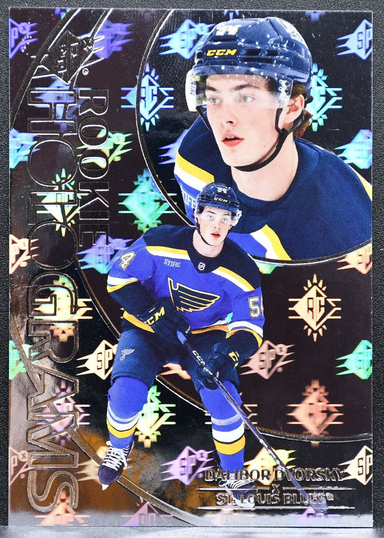 2025-26 SPx Rookie Holograms Dalibor Dvorsky 160 St. Louis Blues RC 6613