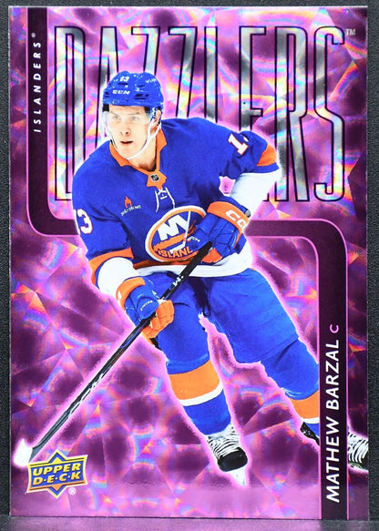 2025-26 Upper Deck Series 1 Dazzlers Pink Mathew Barzal DZ-50 New York Islanders 2340