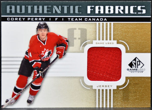 2011-12 SP Game Used Authentic Fabrics Corey Perry AF-PE Ducks Jersey 1440