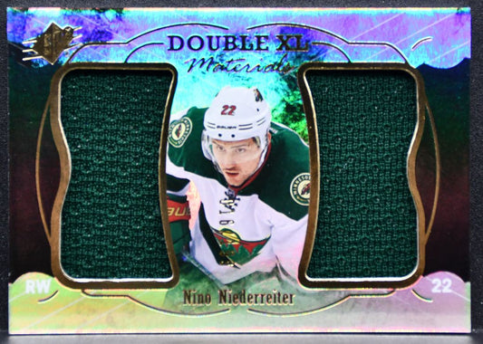 2016-17 SPx Dual XL Materials Nino Niederreiter Minnesota Wild Jersey 7782