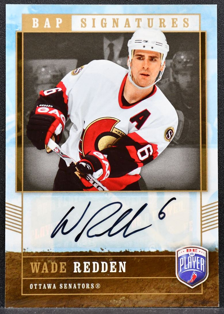 2006-07 Be A Player Signatures Wade Redden WR Ottawa Senators Auto 9114