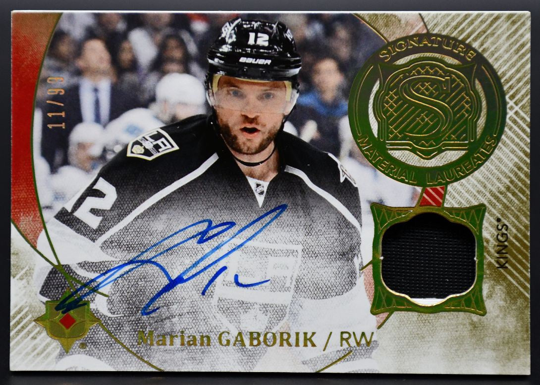 2016-17 UD Ultimate Collection Gaborik SML-MG Los Angeles Kings Auto /99 Jersey