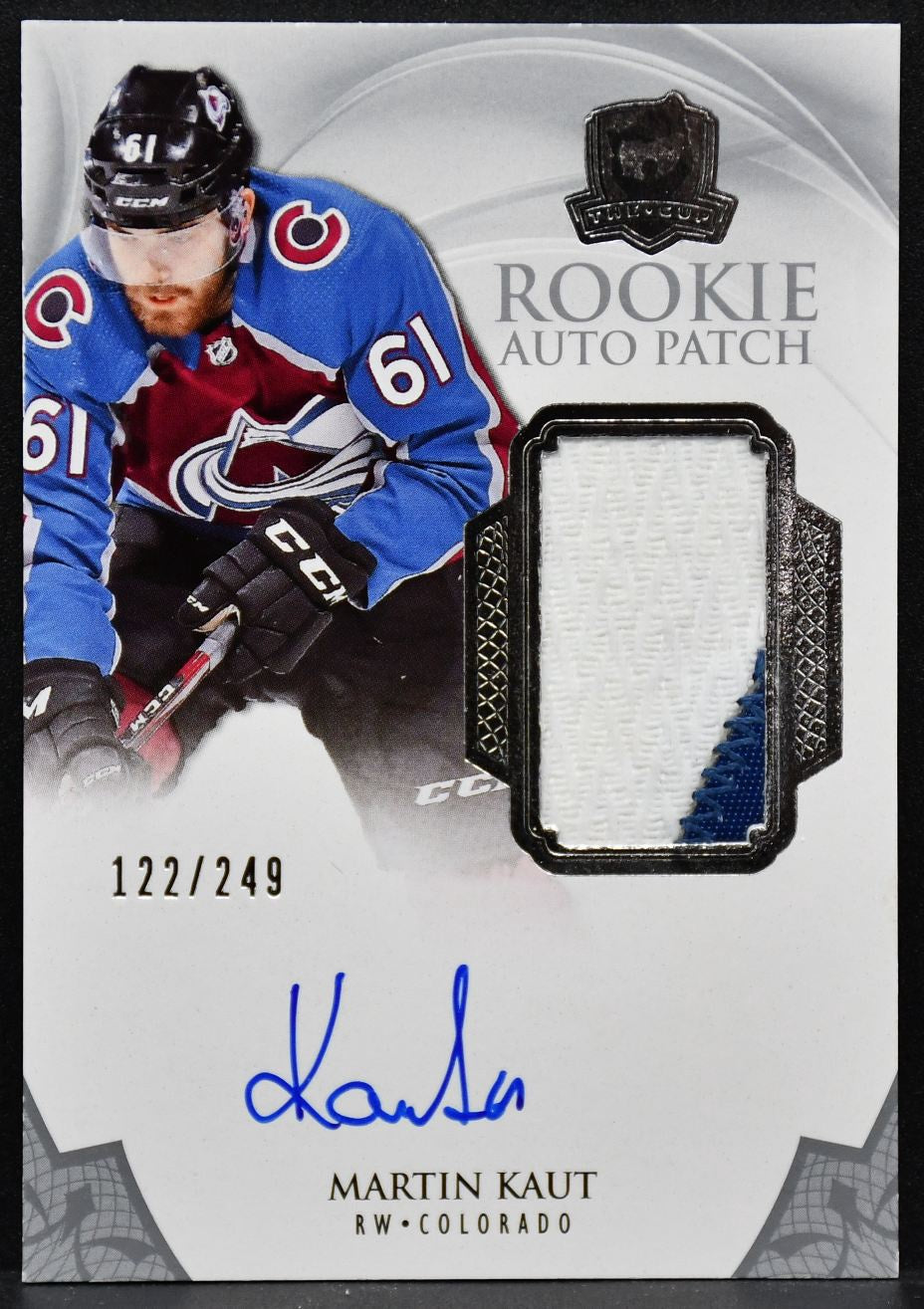2020-21 UD The Cup Rookie Auto Patch Martin Kaut 140 RC Auto 122/249