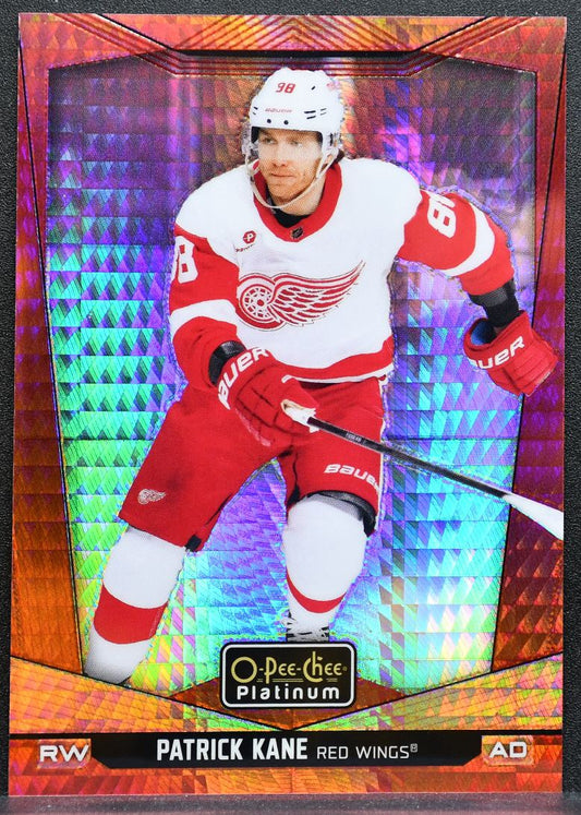 2024-25 O-Pee-Chee Platinum Red Prism Patrick Kane 5 Red Wings 071/199 1358