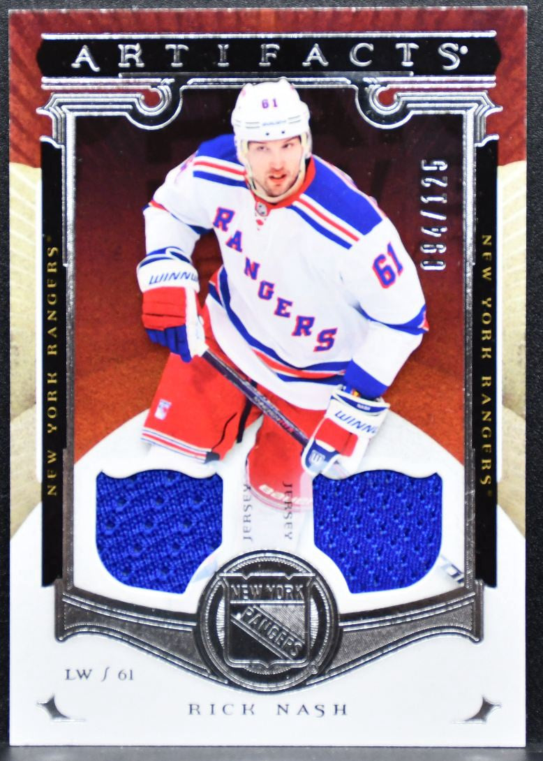 2015-16 Upper Deck Artifacts Jersey Rick Nash 130 Rangers 094/125 Jersey 5481