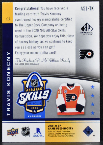 2020-21 SP Game Used NHL All-Star Skills Fabrics 1st Year Konecny Jersey 8086
