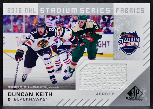 2016-17 SP Game Used 2016 Stadium Series Fabrics Keith Blackhawks Jersey 5111