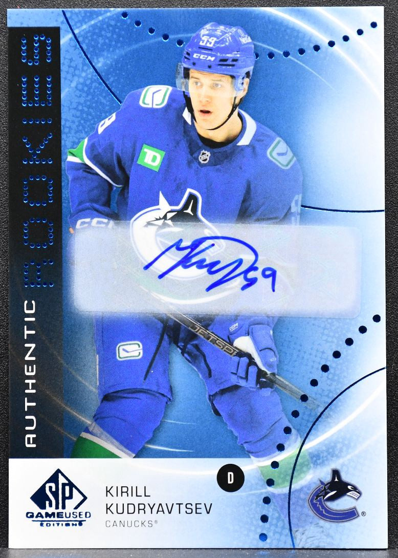 2025-26 SP Game Used Authentic Rookies Blue Auto Kudryavtsev RC Auto 7467