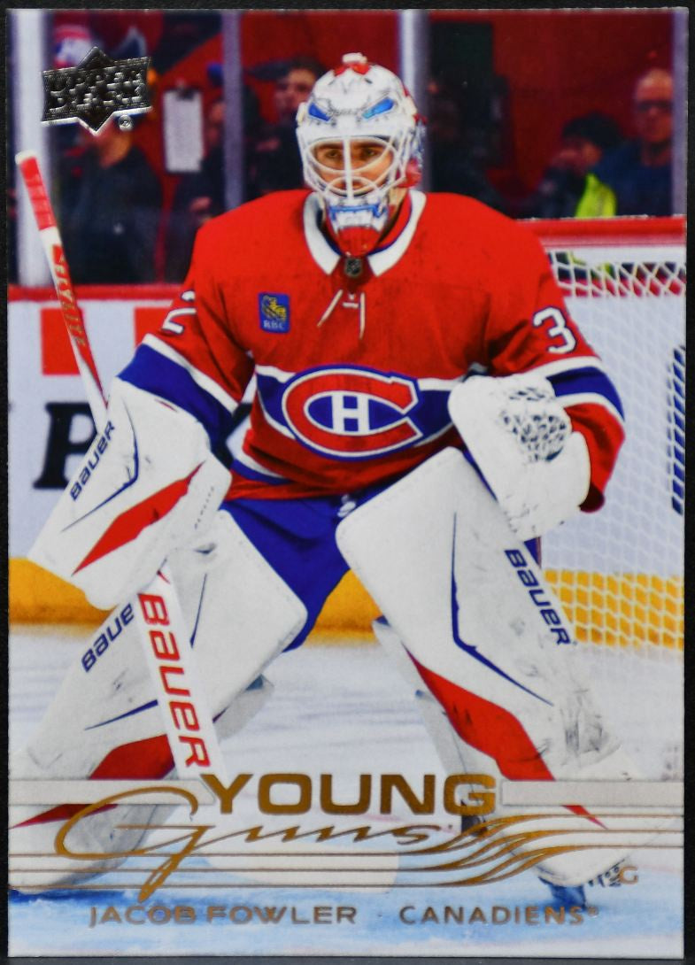 2025-26 UD Extended Series Young Guns Jacob Fowler 724 Canadiens RC 7205