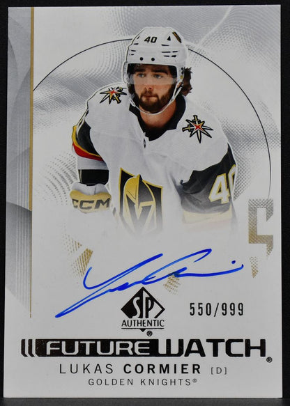 2024-25 SP Authentic Future Watch Autographed Lukas Cormier 118 RC Auto 550/999