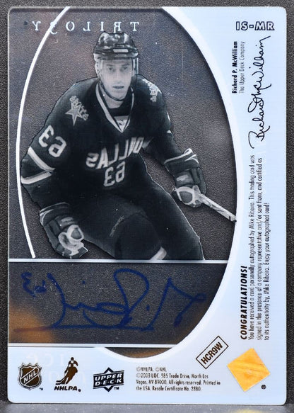 2008-09 Upper Deck Trilogy Ice Scripts Mike Ribeiro IS-MR Dallas Stars Auto 6939